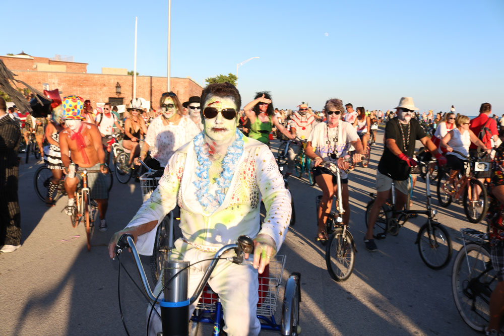 Zombie Bike Ride 2018 photo - Duval Street, Key West